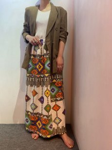 画像9: 【Wiz&Witch】OLD FABRIC MEXICAN SKIRT / FREE (9)