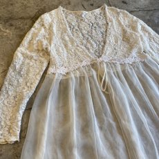 画像3: LACE × SHEER L/S CARDIGAN / Ladies M (3)