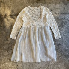 画像2: LACE × SHEER L/S CARDIGAN / Ladies M (2)