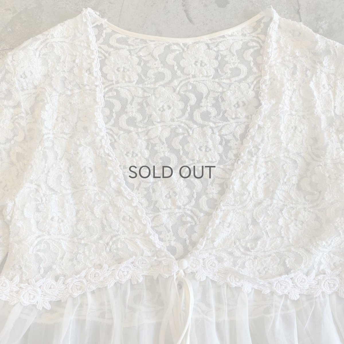 画像6: LACE × SHEER L/S CARDIGAN / Ladies M (6)