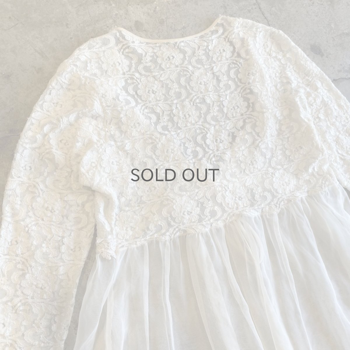 画像8: LACE × SHEER L/S CARDIGAN / Ladies M (8)