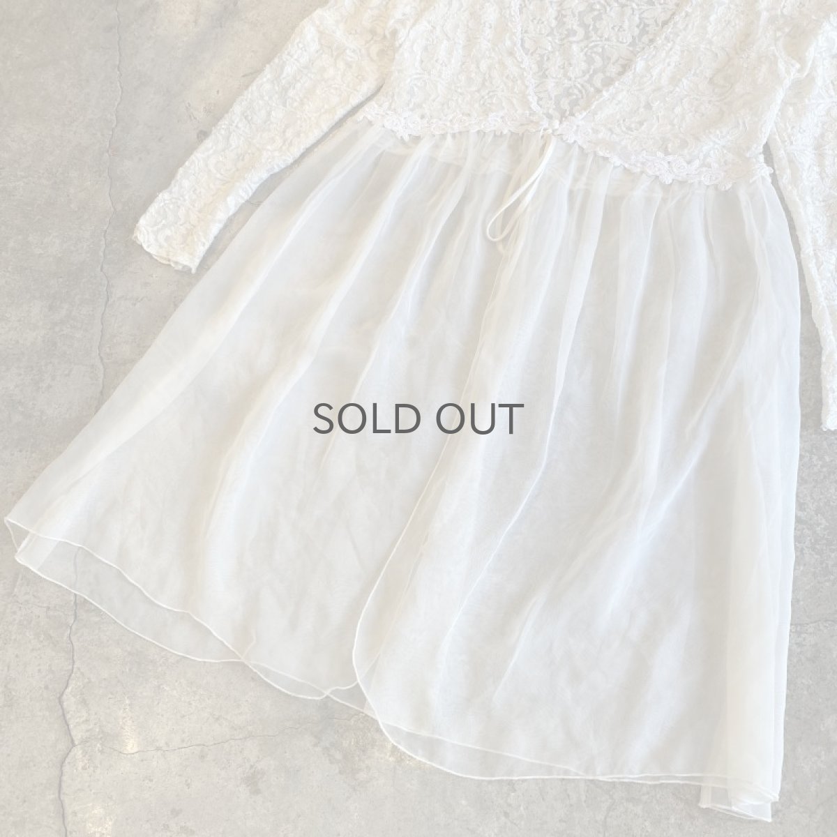 画像4: LACE × SHEER L/S CARDIGAN / Ladies M (4)