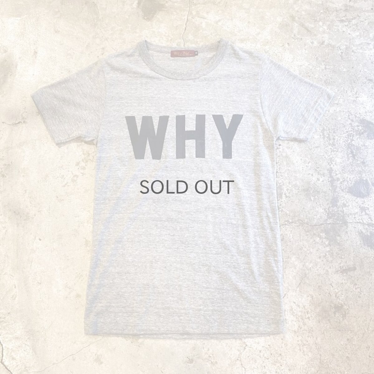 画像1: 【Wiz&Witch】"WHY" LOGO PRINT S/S TEE / M (1)