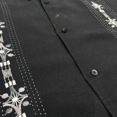 画像5: EMBROIDERY SHORT SLEEVE SHIRT / Mens M (5)