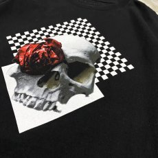 画像6: SKULL ROSE GRAPHIC PRINT S/S TEE / Mens M / MADE IN USA (6)