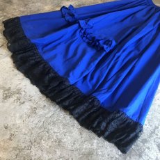 画像4: COLOR FRILL PATTERN LONG SKIRT / W23~29(M) (4)