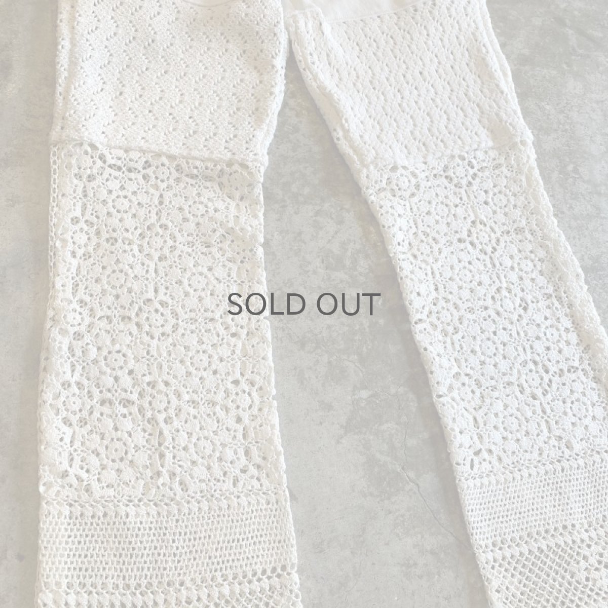 画像5: 【Wiz&Witch】"UNITED" VINTAGE LACE DENIM PANTS / W28 (5)