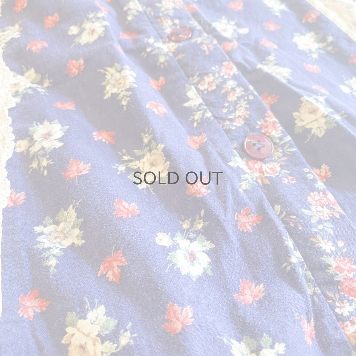 画像5: 70's FLORAL PATTERN LACE SKIRT / W30~W31 (5)