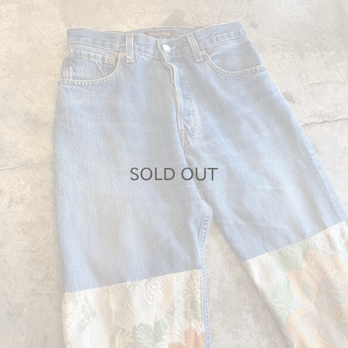 画像4: 【Wiz&Witch】"UNITED" KNEE PATCH DENIM PANTS / W29 (4)