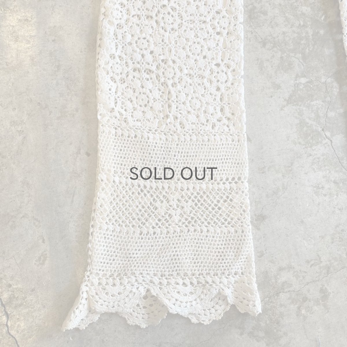 画像6: 【Wiz&Witch】"UNITED" VINTAGE LACE DENIM PANTS / W28 (6)