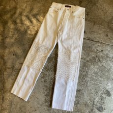 画像3: 【Wiz&Witch】"UNITED" KNEE PATCH LACE JEANS / W28 (3)