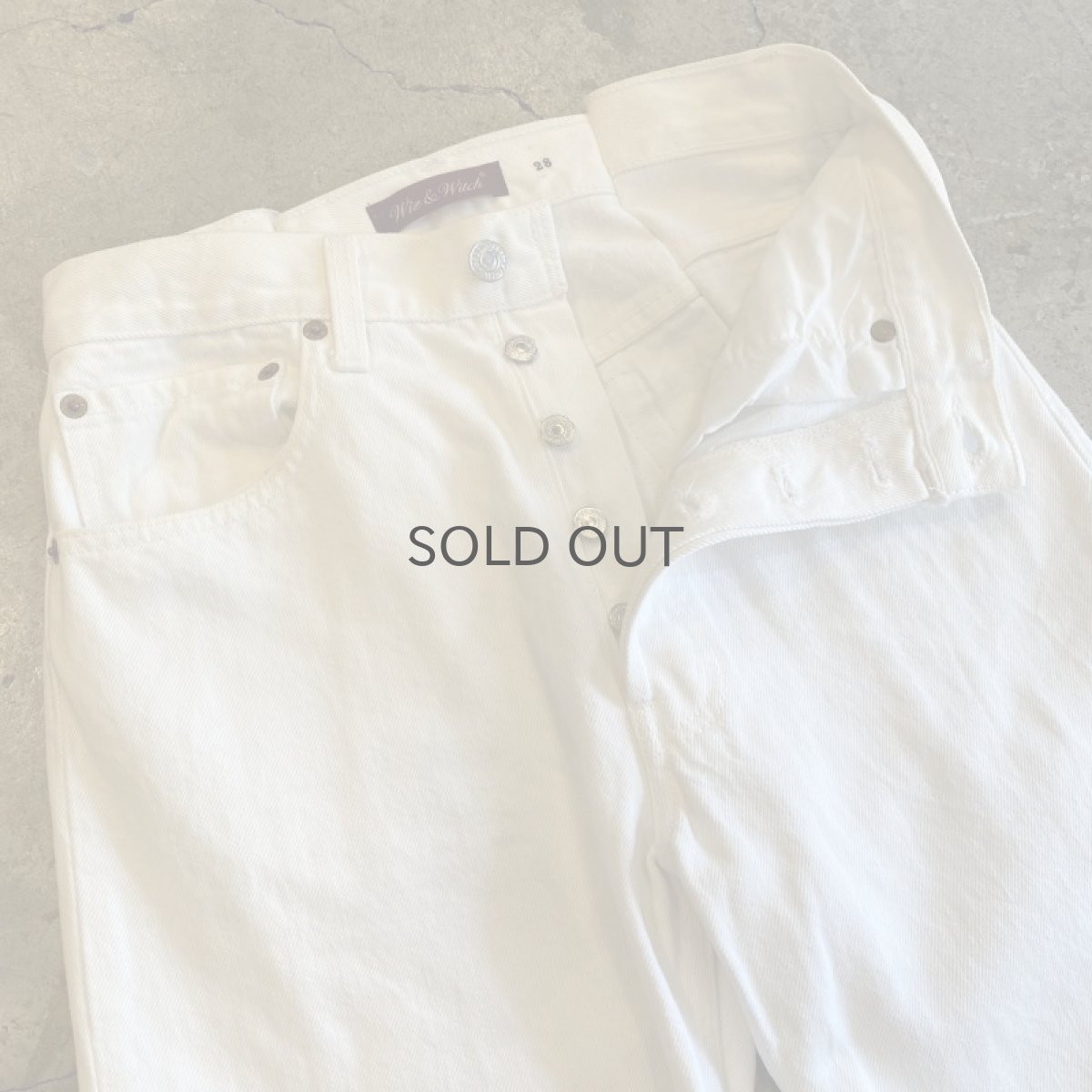 画像8: 【Wiz&Witch】"UNITED" KNEE PATCH LACE JEANS / W28 (8)