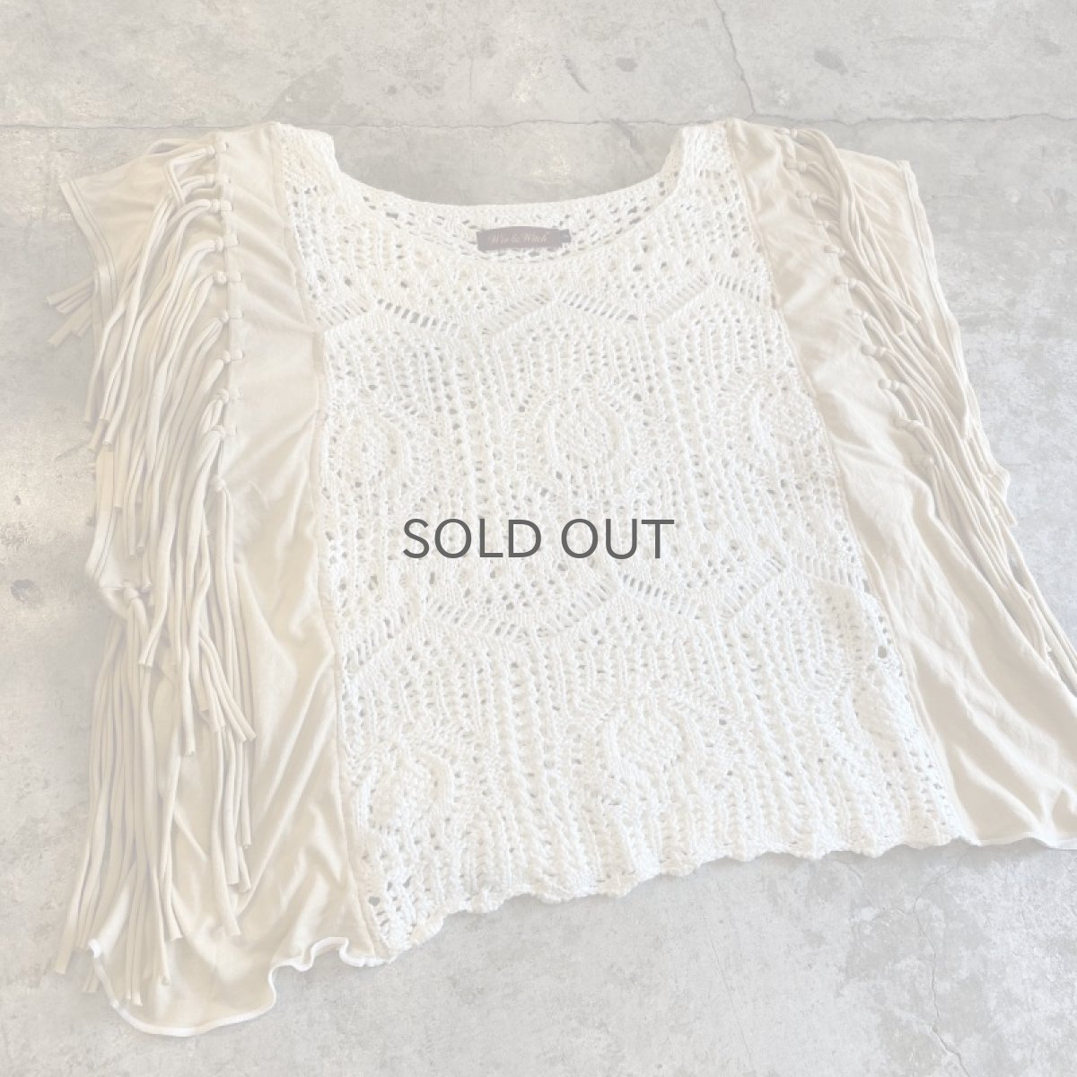 画像3: 【Wiz&Witch】"UNITED" LACE FRINGE TOPS / OS (3)