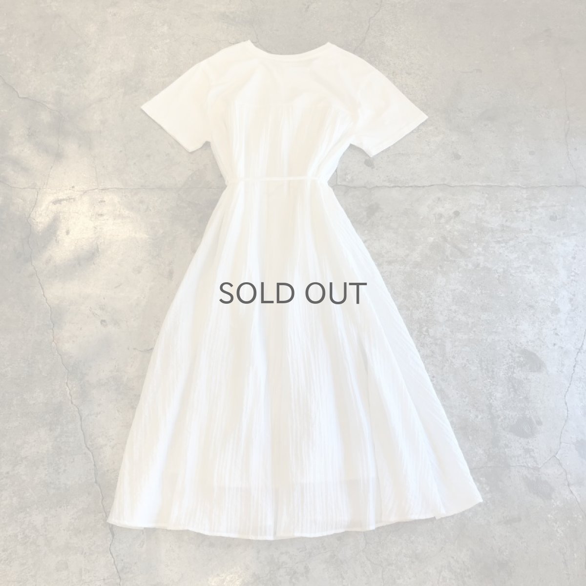 画像2:  COTTON SHEER DOCKING LONG ONE-PIECE / Ladies M (2)