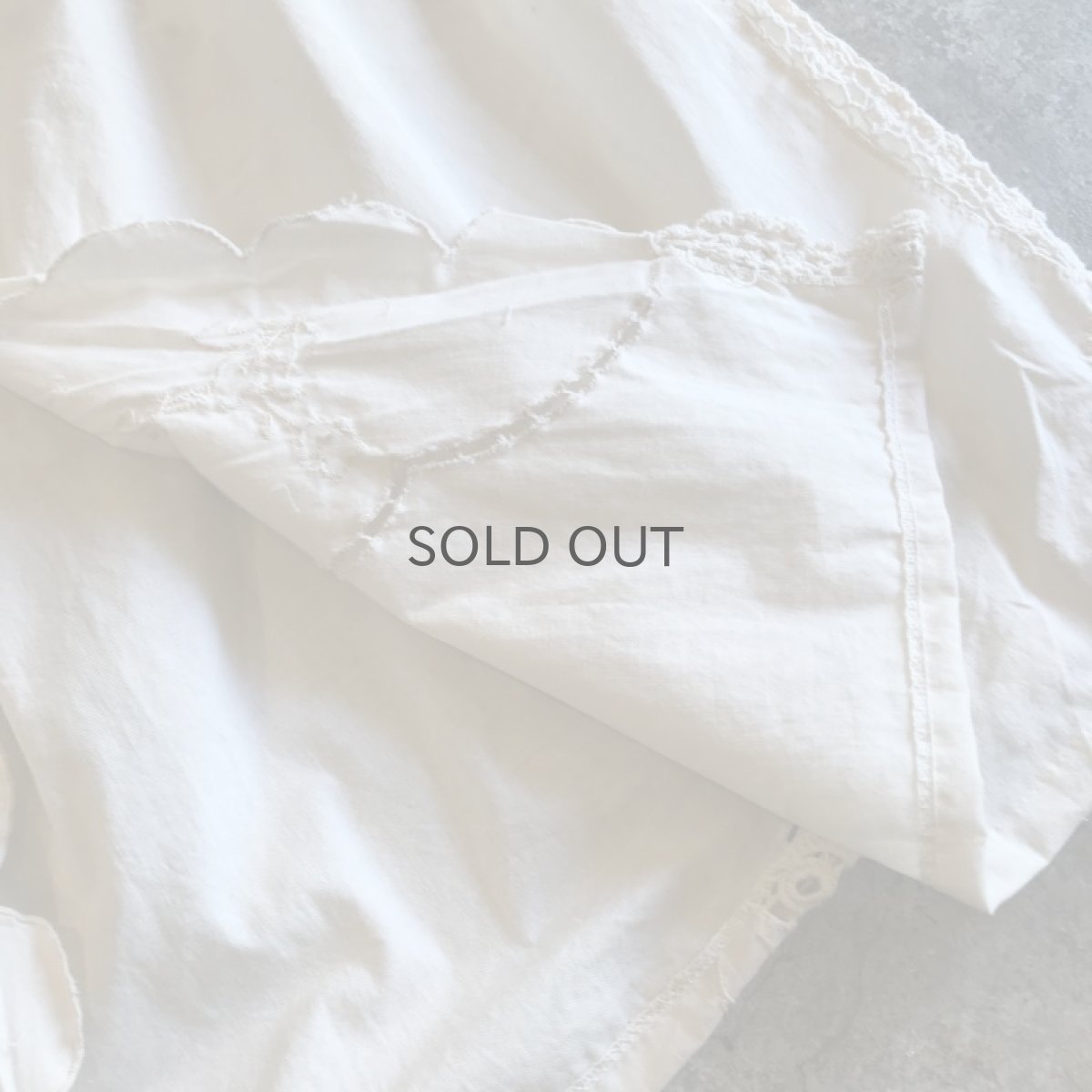 画像9: 【Wiz&Witch】VINTAGE COTTON LACE LONG SKIRT (B) / FREE  (9)