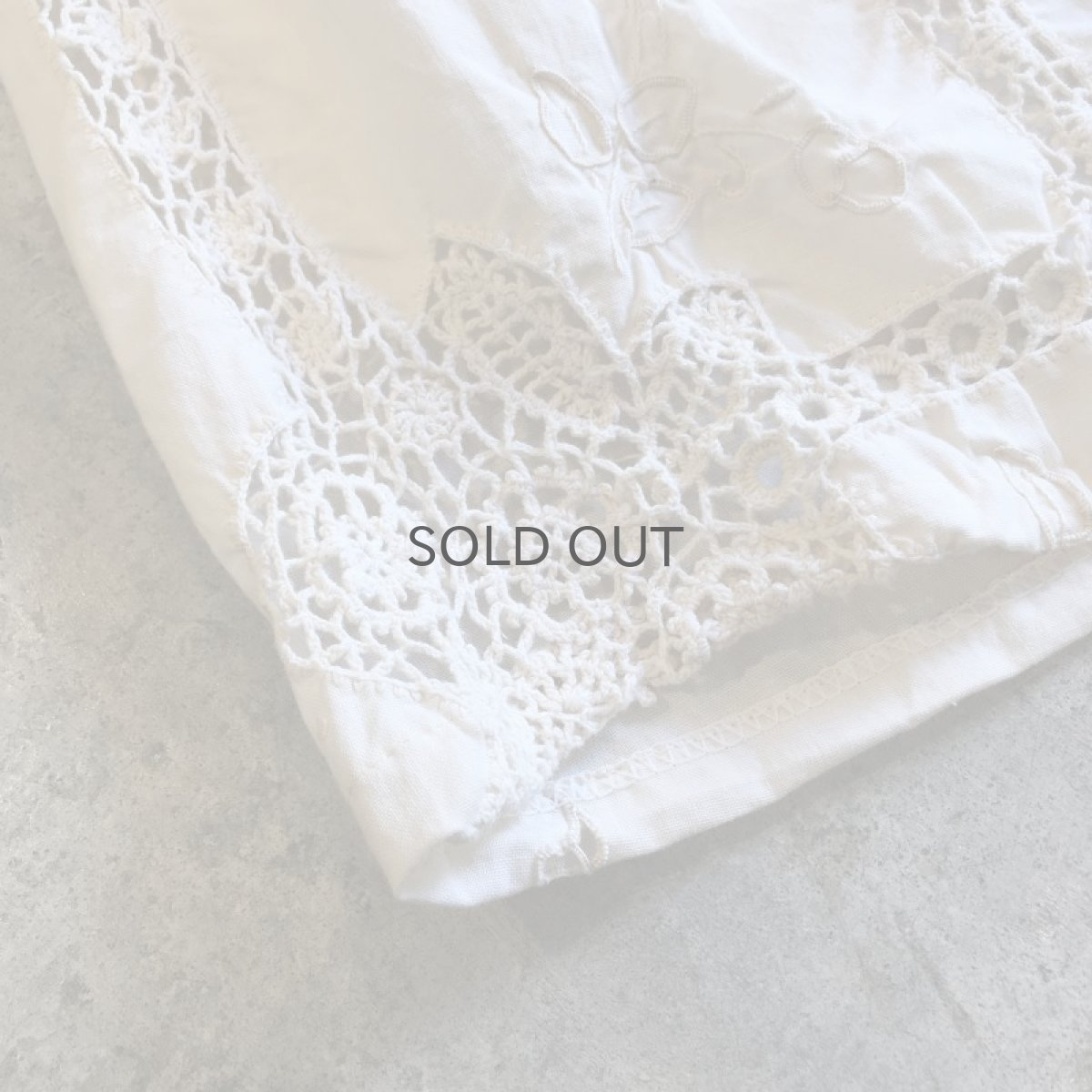 画像3: 【Wiz&Witch】VINTAGE COTTON LACE LONG SKIRT (B) / FREE  (3)