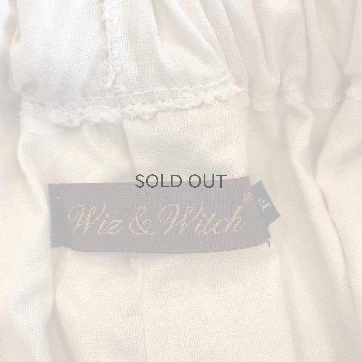 画像11: 【Wiz&Witch】VINTAGE COTTON LACE LONG SKIRT (B) / FREE  (11)