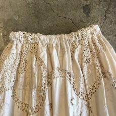 画像6: 【Wiz&Witch】VINTAGE COTTON LACE LONG SKIRT (A) / FREE  (6)