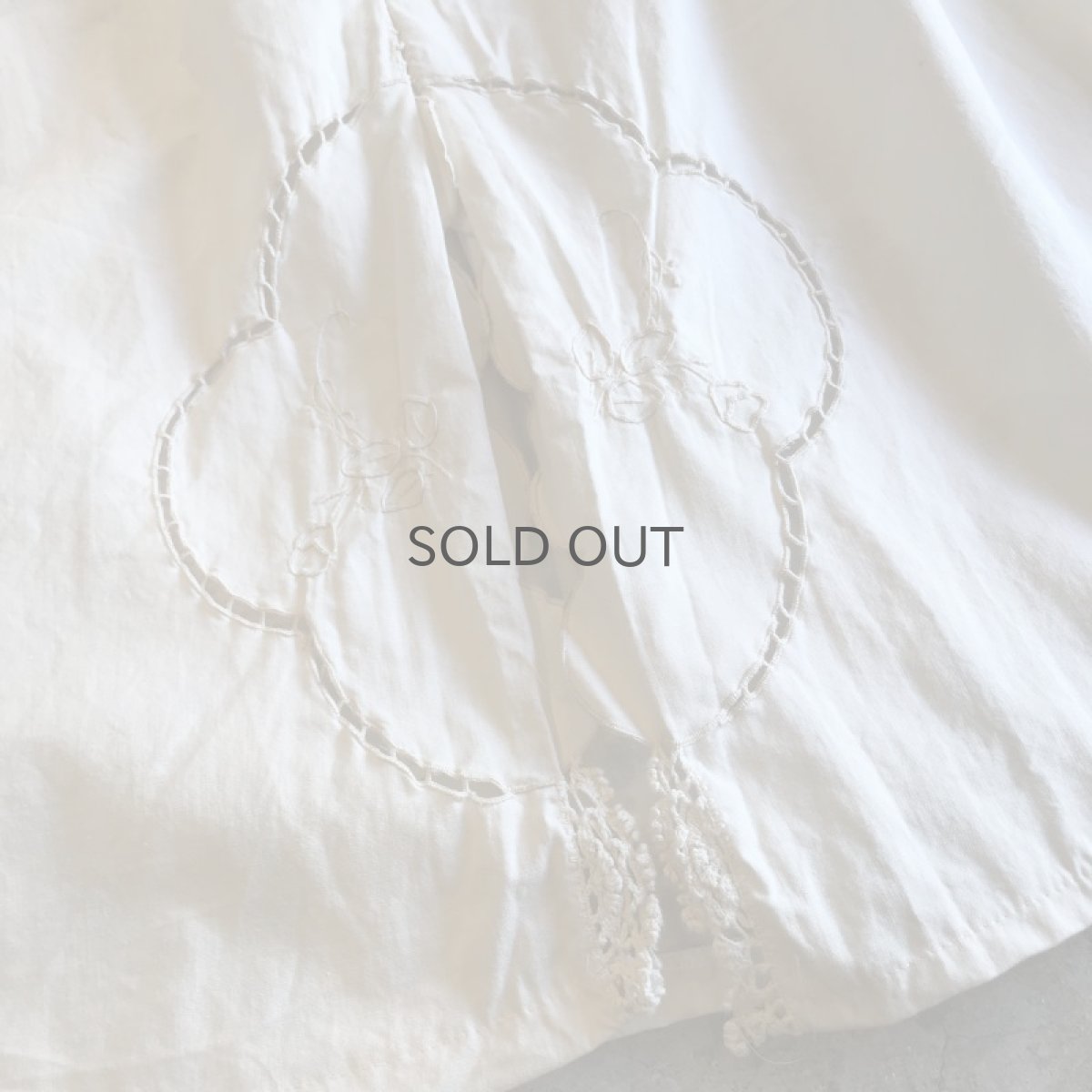 画像8: 【Wiz&Witch】VINTAGE COTTON LACE LONG SKIRT (B) / FREE  (8)