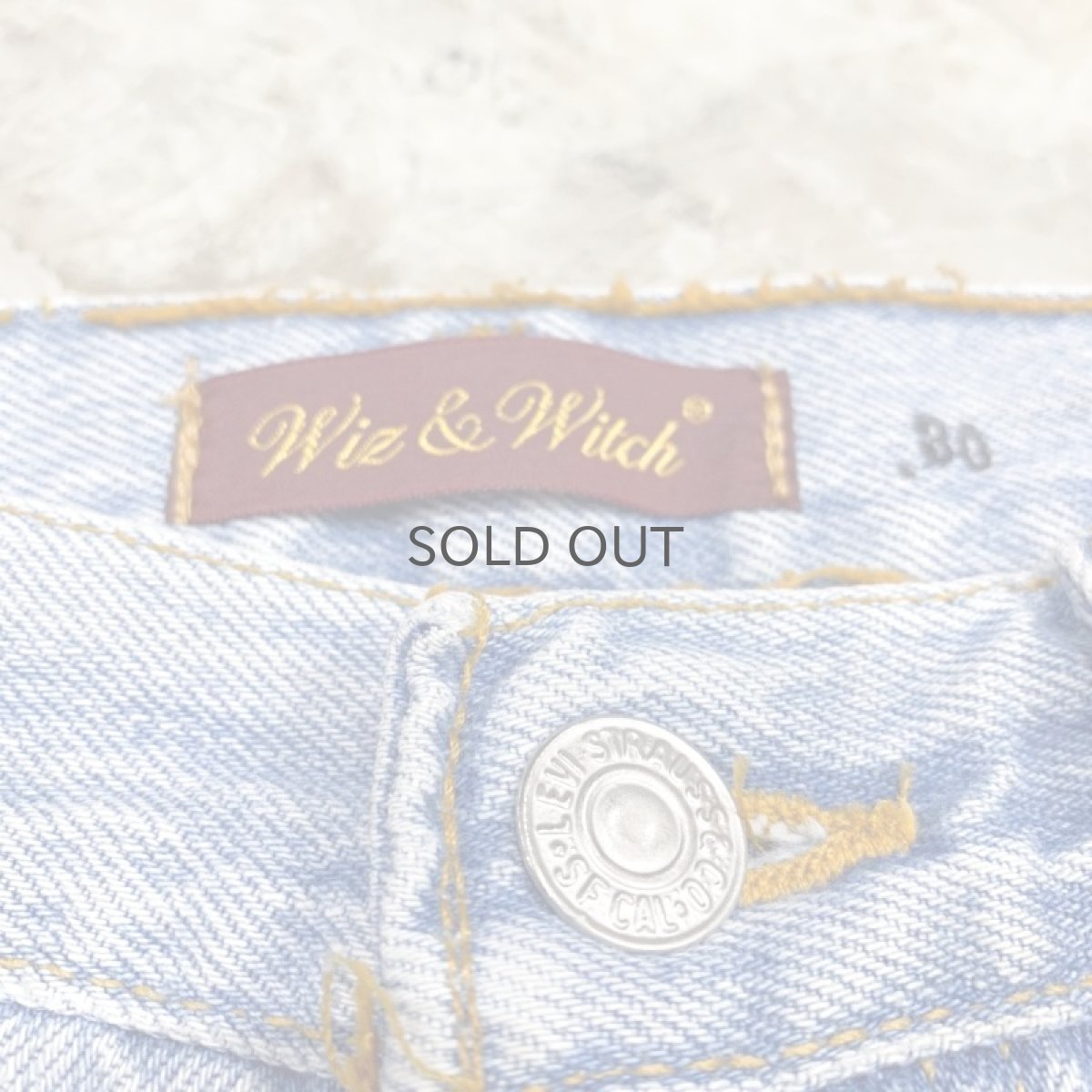 画像7: 【Wiz&Witch】"DIRTY BEAUTIFUL" CRUST ART JEANS / W30 (7)