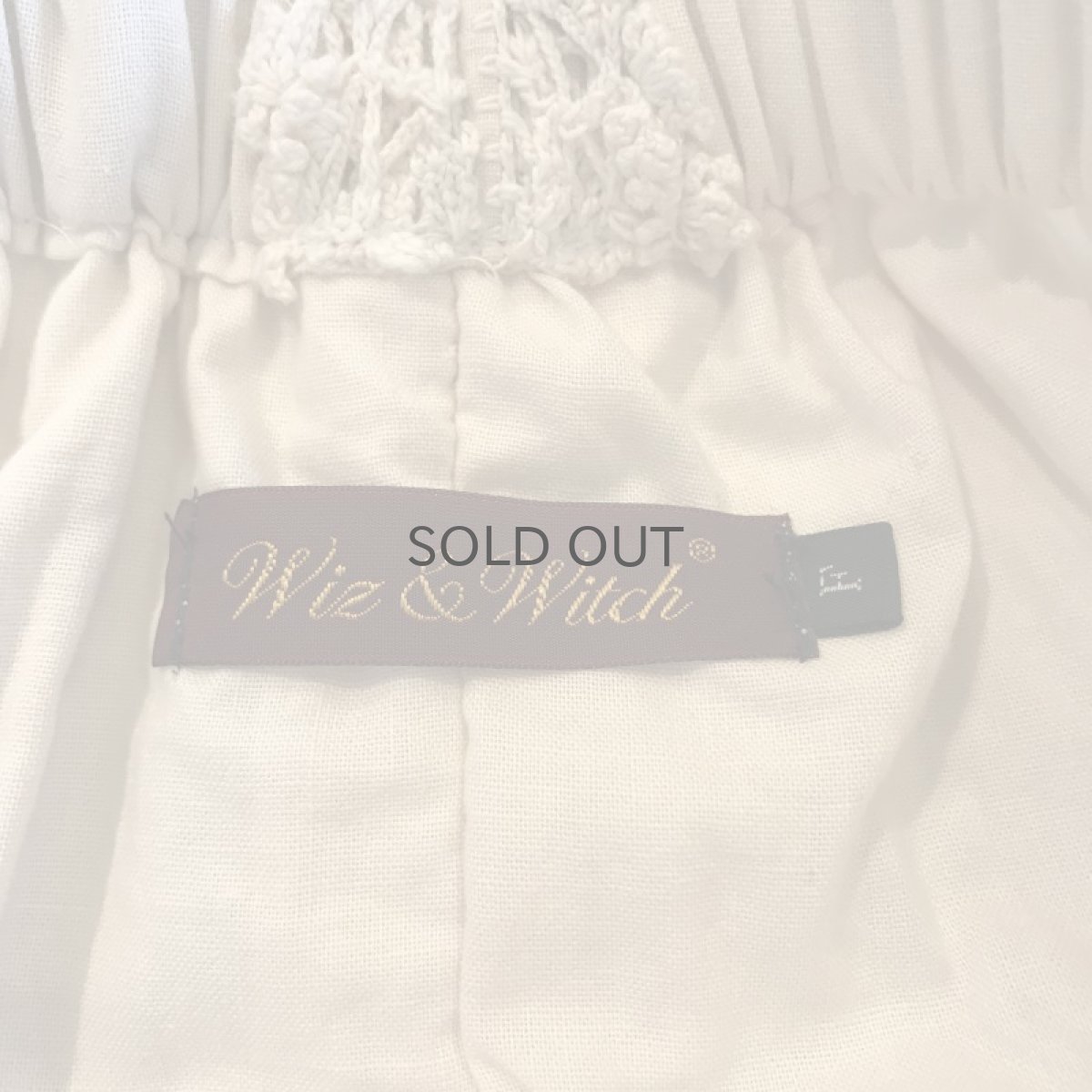 画像9: 【Wiz&Witch】VINTAGE COTTON LACE LONG SKIRT (A) / FREE  (9)