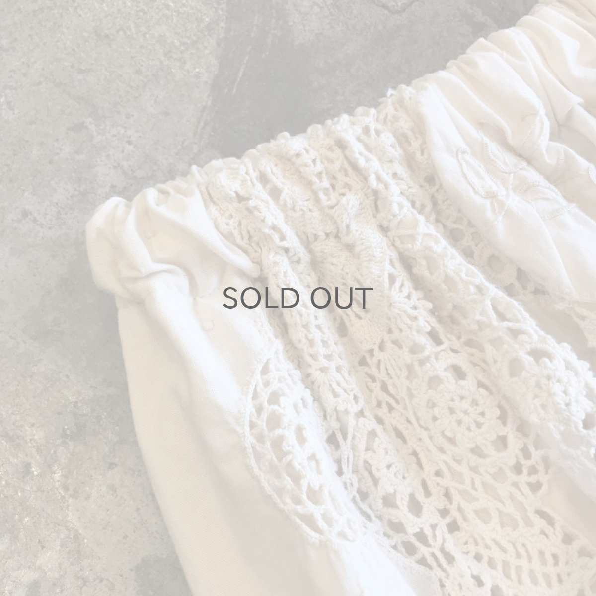 画像6: 【Wiz&Witch】VINTAGE COTTON LACE LONG SKIRT (B) / FREE  (6)