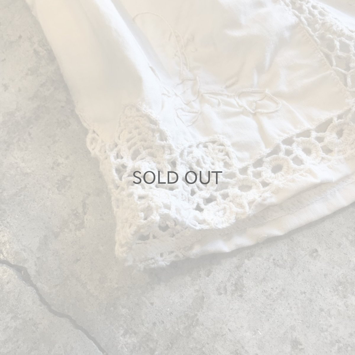 画像3: 【Wiz&Witch】VINTAGE COTTON LACE LONG SKIRT (A) / FREE  (3)