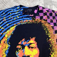 画像8: OLD "JIMI HENDRIX" BOOTLEG ALL GRAPHIC PATTERN S/S TEE / Mens XL (8)