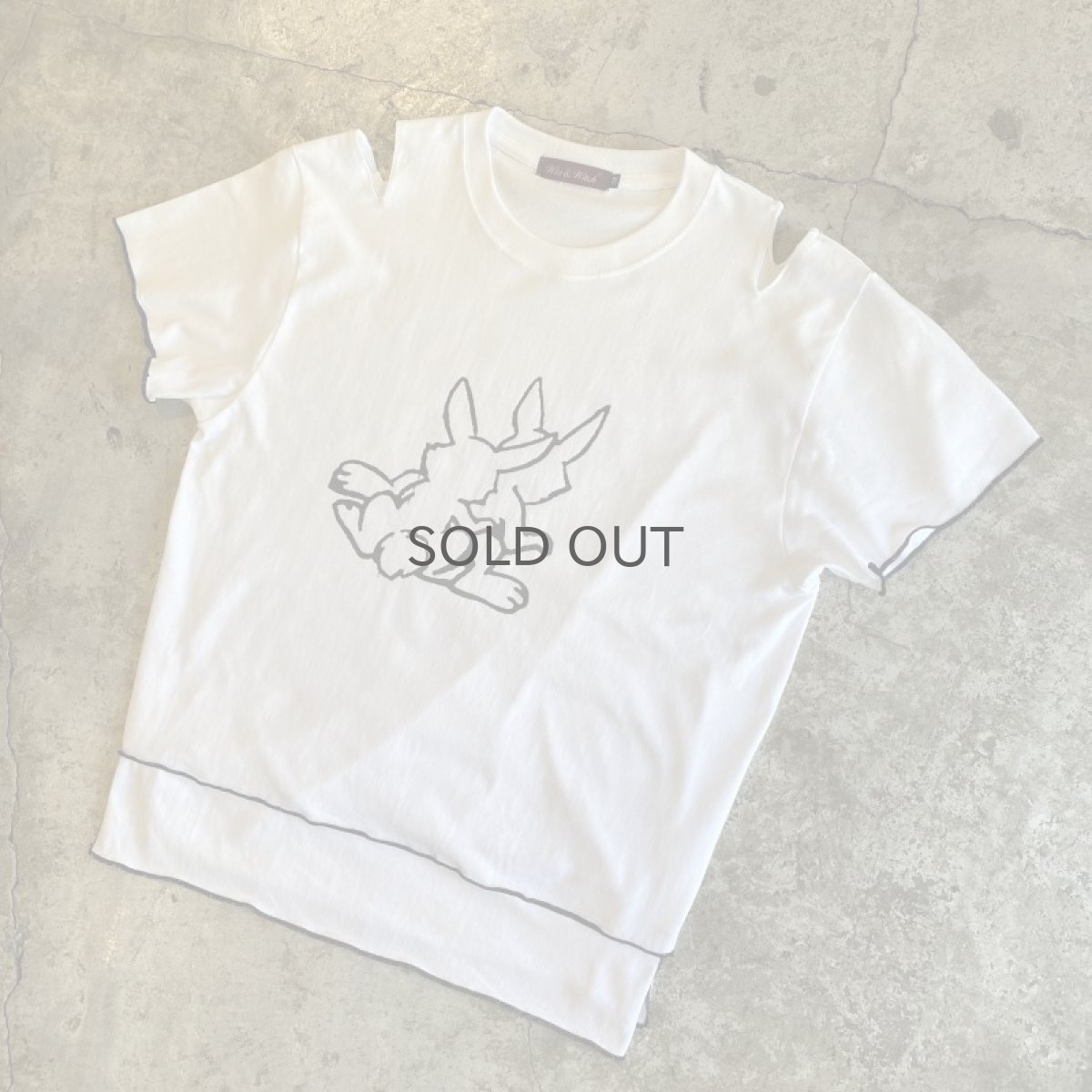 画像3: 【Wiz&Witch】"THE U.K" ADULT RUBBIT TEE / M (3)