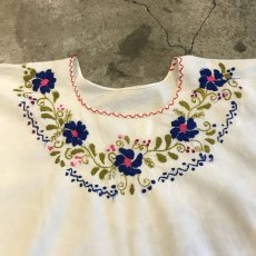 画像9: COLOR STITCH FLOWER EMBROIDERY S/S TOPS / Ladies M (9)