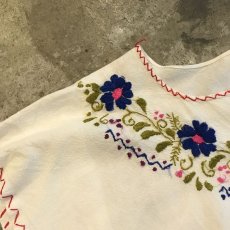 画像8: COLOR STITCH FLOWER EMBROIDERY S/S TOPS / Ladies M (8)