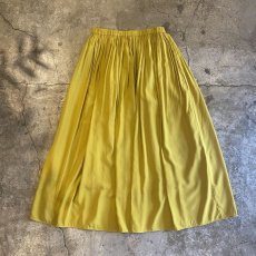 画像2: YELLOW COLOR FLARE SKIRT / W26~W31 (2)