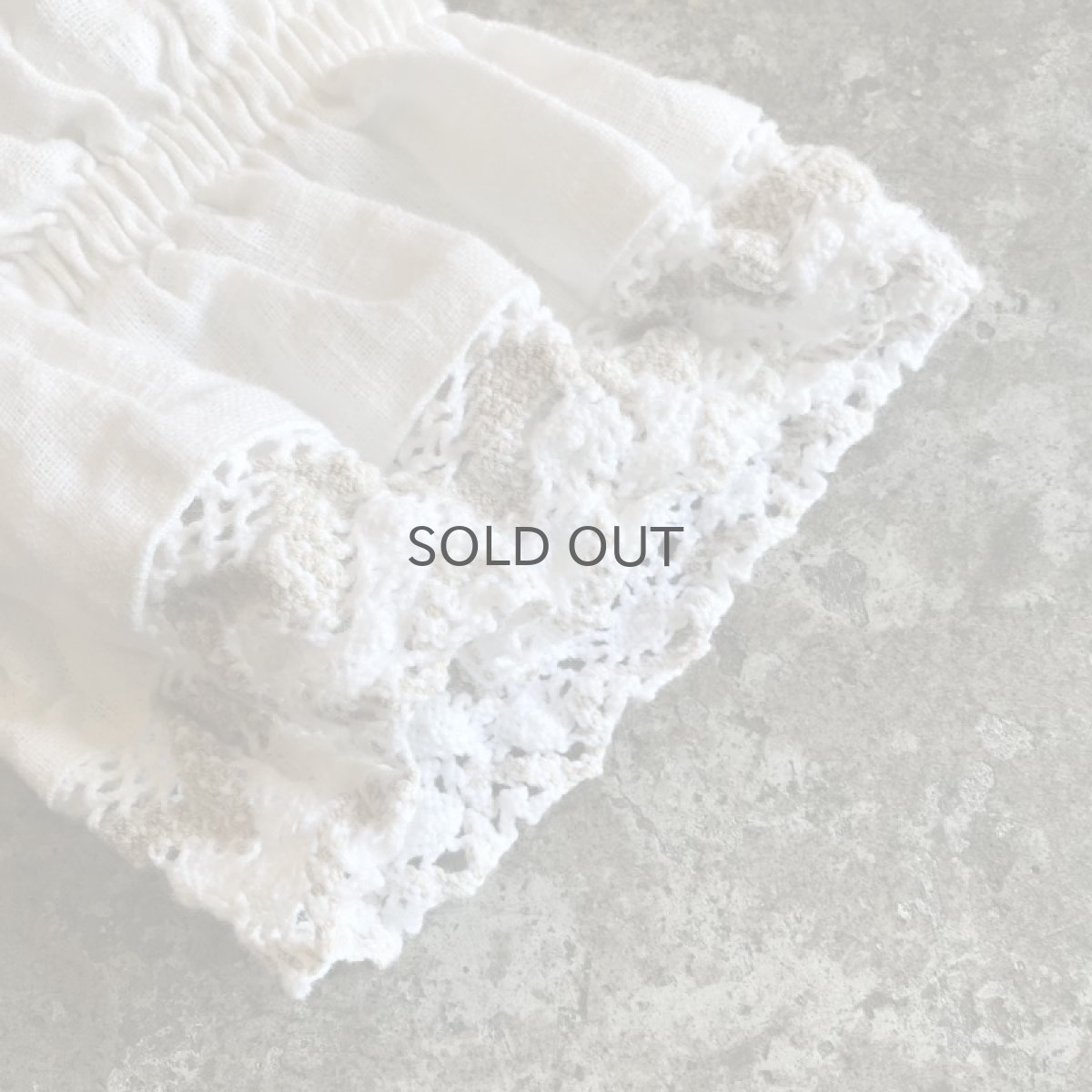 画像5: OLD EURO CORSET DESIGN LINEN TOPS / Ladies M (5)