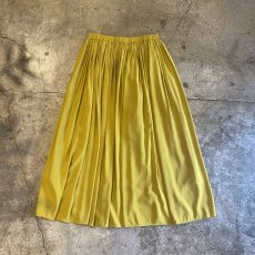 画像1: YELLOW COLOR FLARE SKIRT / W26~W31 (1)