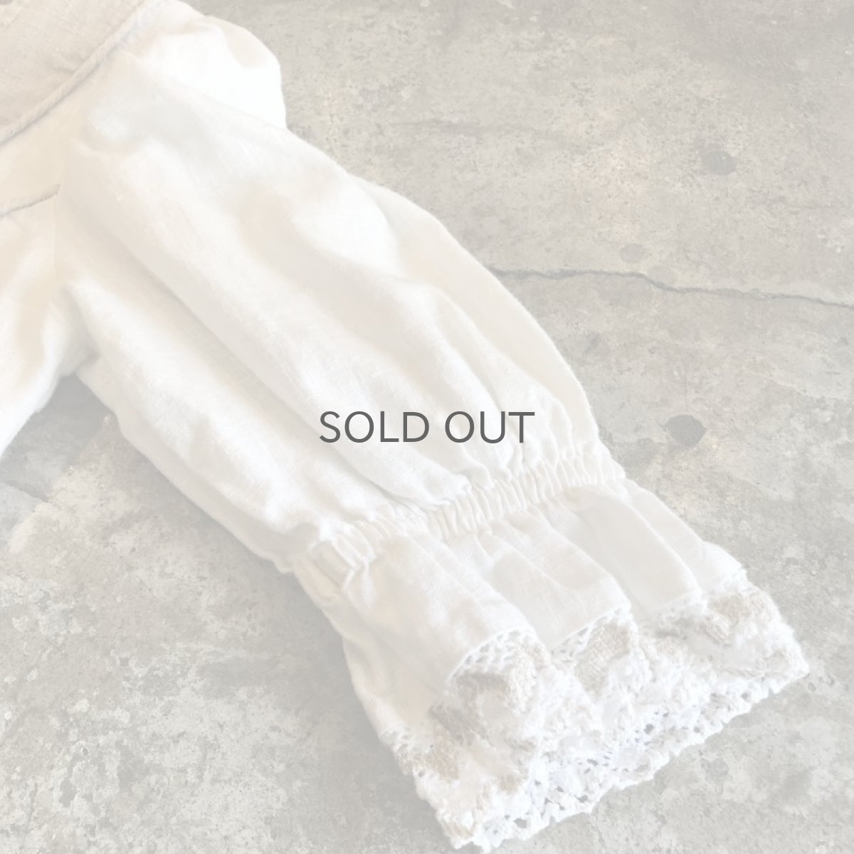 画像6: OLD EURO CORSET DESIGN LINEN TOPS / Ladies M (6)