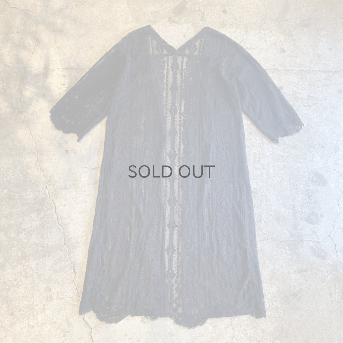 画像2: BLACK COLOR LACE GOWN / Ladies M (2)