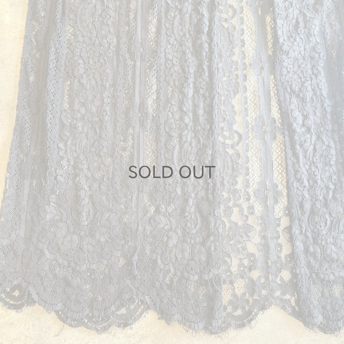 画像8: BLACK COLOR LACE GOWN / Ladies M (8)