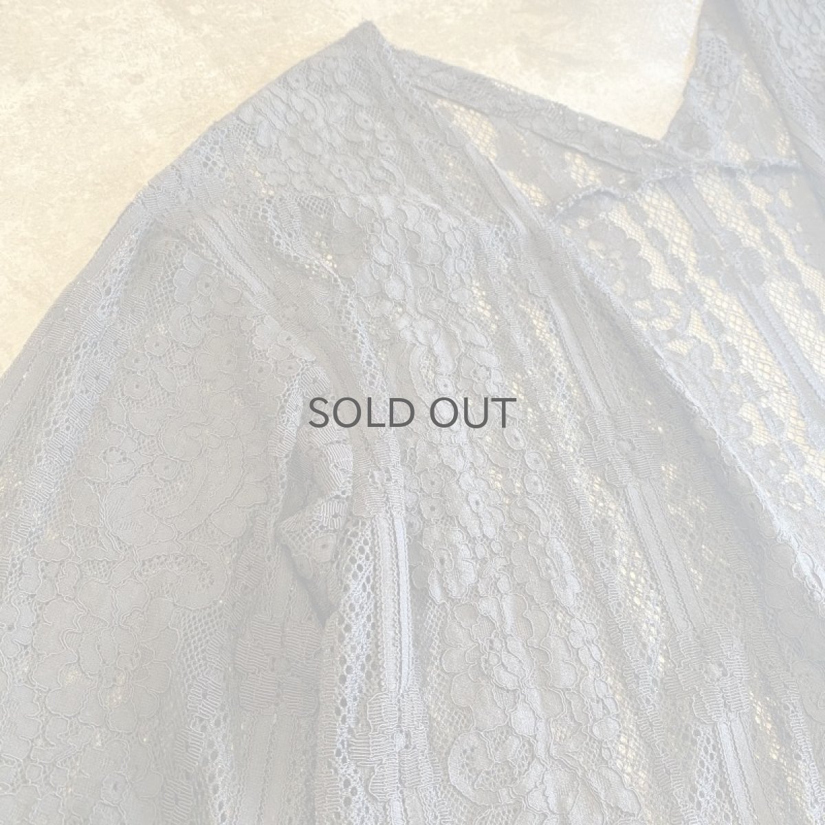 画像6: BLACK COLOR LACE GOWN / Ladies M (6)