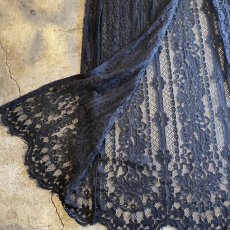 画像7: BLACK COLOR LACE GOWN / Ladies M (7)