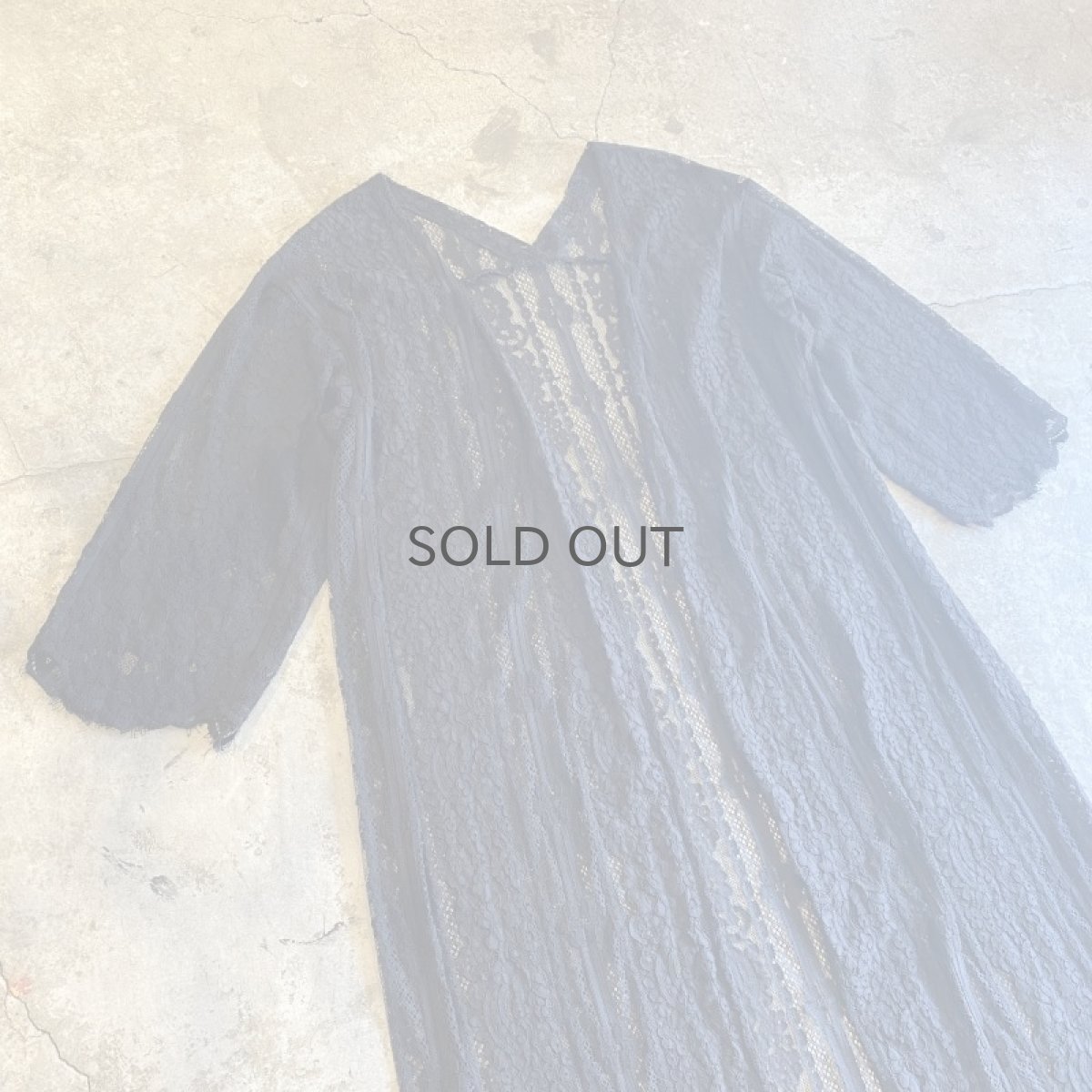 画像3: BLACK COLOR LACE GOWN / Ladies M (3)