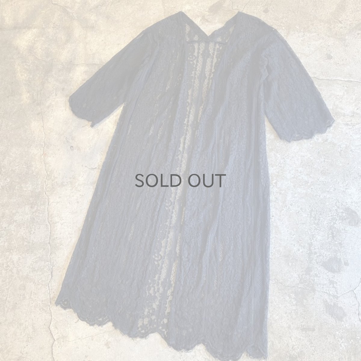 画像4: BLACK COLOR LACE GOWN / Ladies M (4)