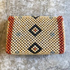 画像2: NATIVE PATTERN BEADS ART BAG (2)