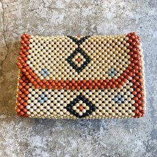 画像1: NATIVE PATTERN BEADS ART BAG (1)