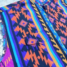 画像3: NATIVE PATTERN N/S WESTERN SHIRT / Mens XL (3)