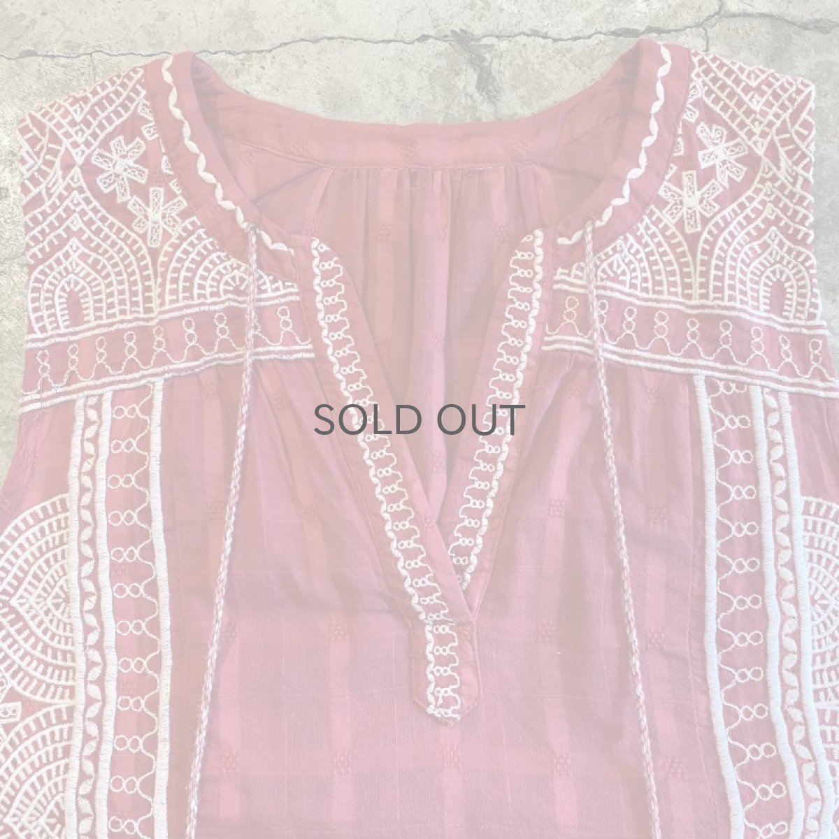 画像6: EMBROIDERY COLOR N/S TOPS / Ladies M (6)