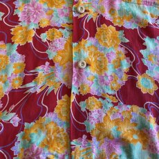 画像6: OLD FLORAL PATTERN SHIRTS / Ladies L (6)