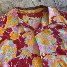 画像5: OLD FLORAL PATTERN SHIRTS / Ladies L (5)