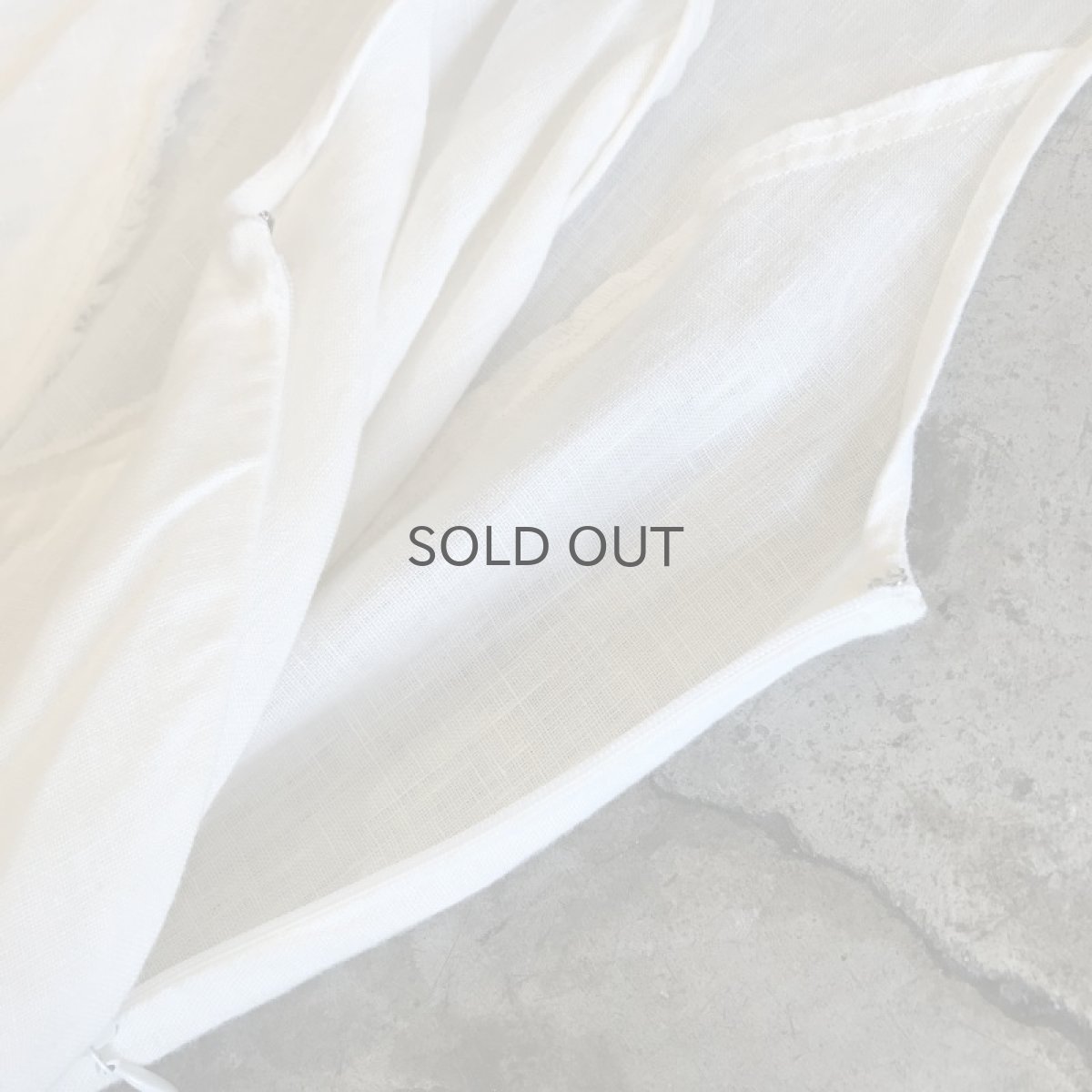 画像7: LINEN ASYMMETRY FRINGE DESIGN ONE-PIECE / Ladies M(38) (7)