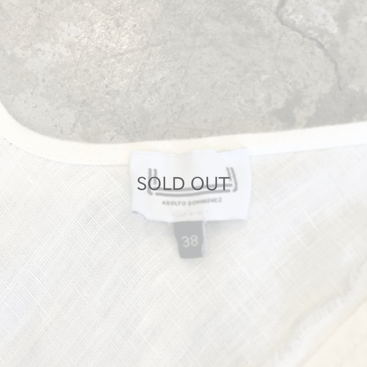 画像10: LINEN ASYMMETRY FRINGE DESIGN ONE-PIECE / Ladies M(38) (10)