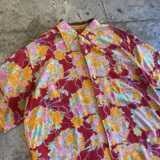 画像4: OLD FLORAL PATTERN SHIRTS / Ladies L (4)